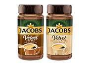 Jacobs Velvet instantná káva 2 druhy od 180 g do 200 g