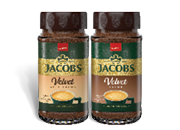 Jacobs Velvet instantná káva 2 druhy od 180 g do 200 g
