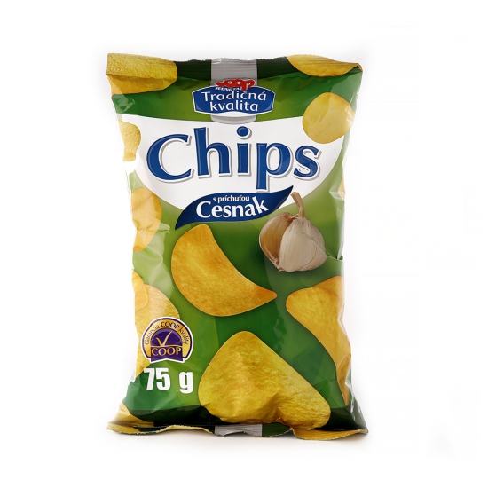 Chipsy cesnak 75g