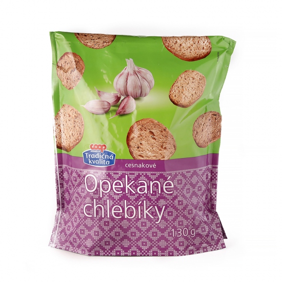 Chlebíky opekané cesnakové 130g