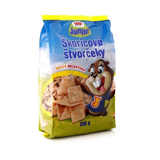 Štvorčeky škoricové 300g 