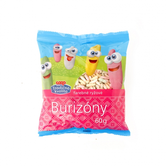 Burizóny farebné ryžové 60g