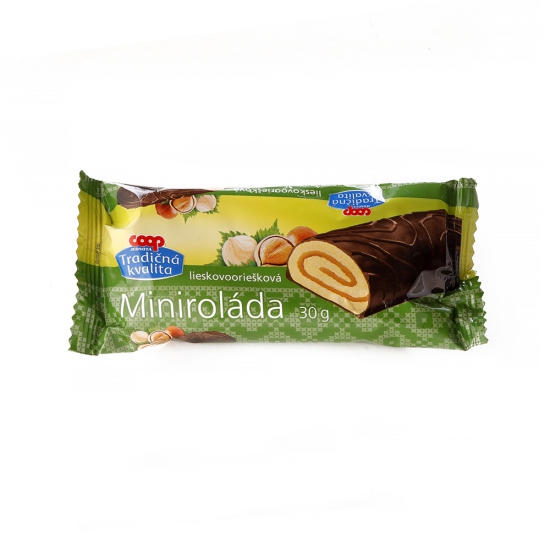 Mini roláda lieskovooriešková 30g