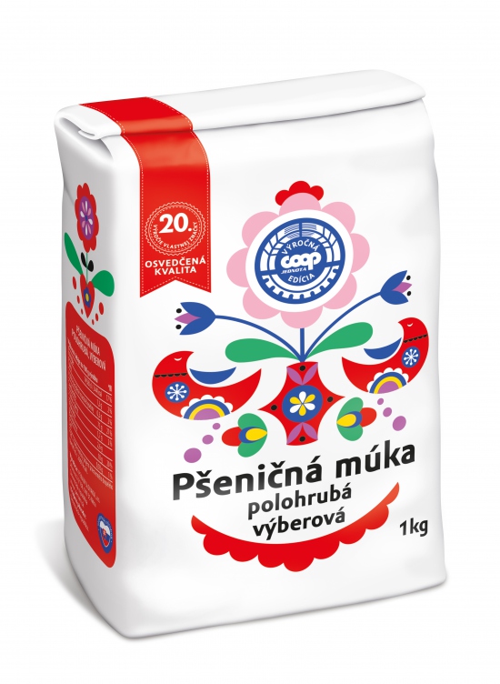 Múka pšeničná polohrubá výberová 1 kg