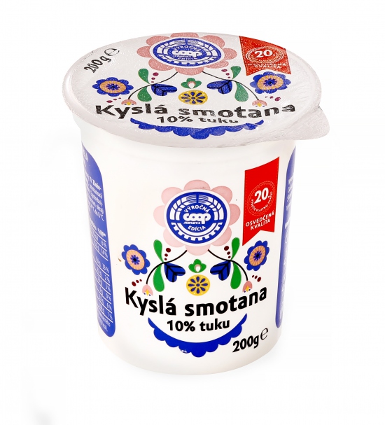 Smotana kyslá 10% 200 g