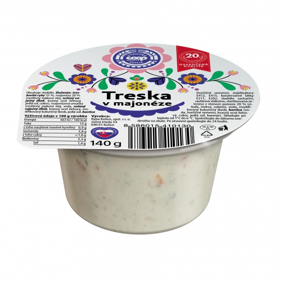 Treska v majonéze 140 g