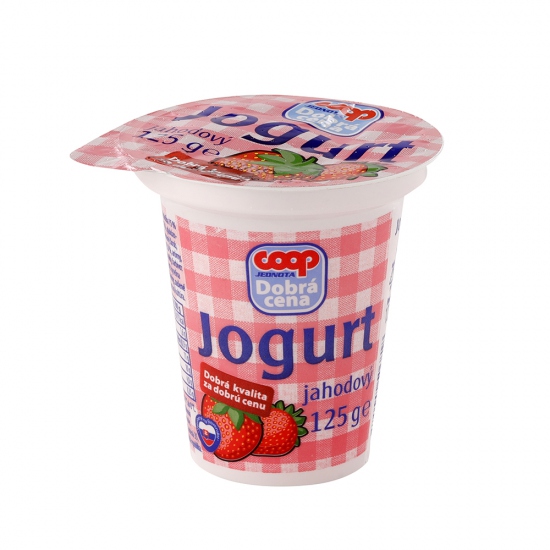 Jogurt jahodový 125g