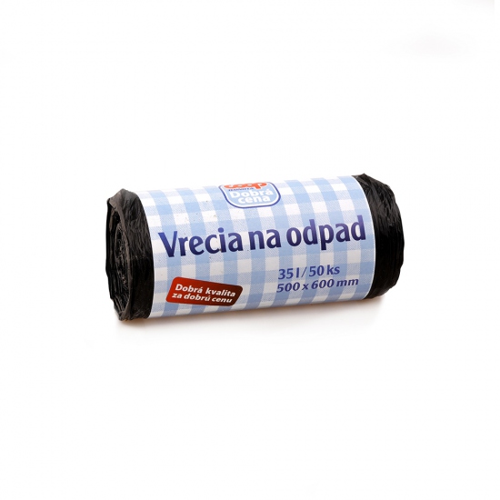 Vrecia HDPE na odpad 35l 50ks