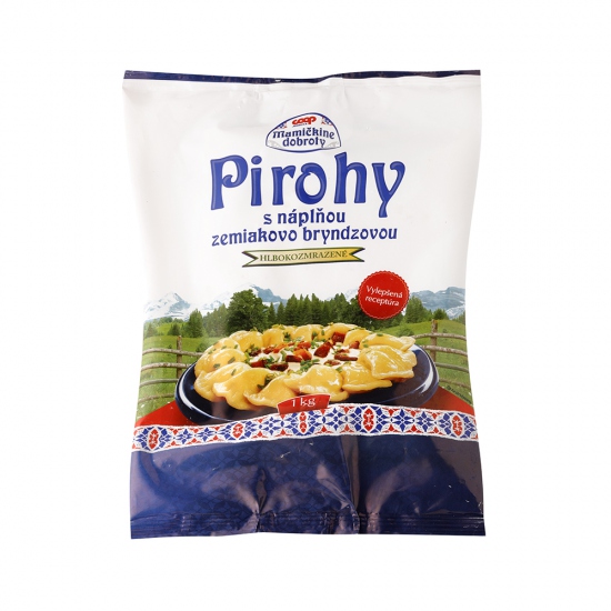 Pirohy zemiakovo bryndzové hlbokozmrazené 1kg