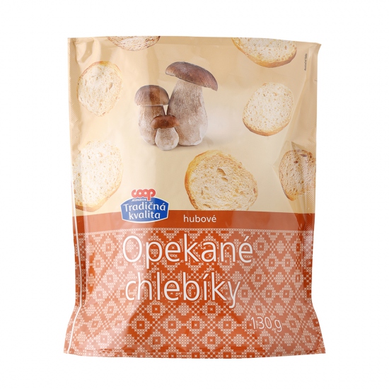 Chlebíky opekané hubové 130g