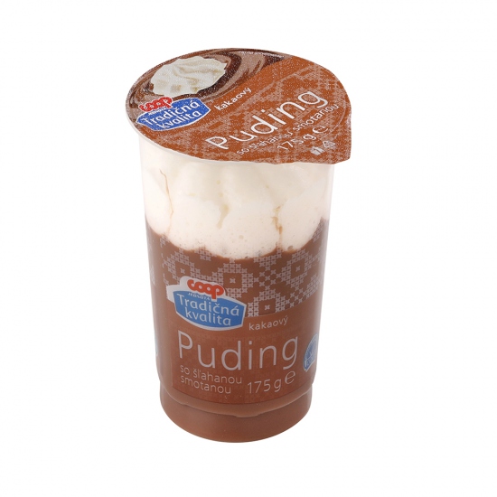 COOP Puding so šľahanou smotanou kakaový 175g 