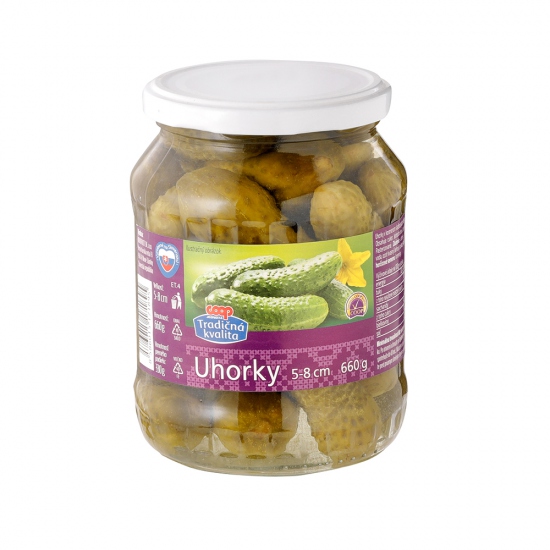 Uhorky 5-8 cm 660g